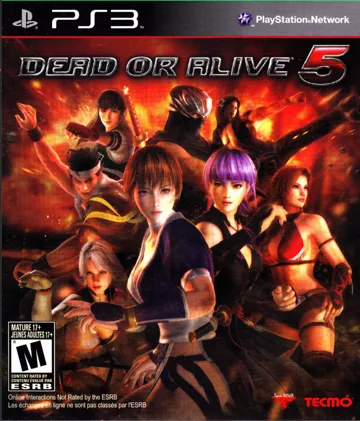 Dead or Alive 5 (USA) (v1.05) (Disc) (Update) box cover front